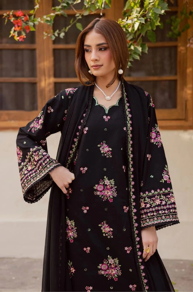 BATIK - 3PC Lawn Embroidered Shirt with Chiffon Embroidered Dupatta and Trouser - BFB0731