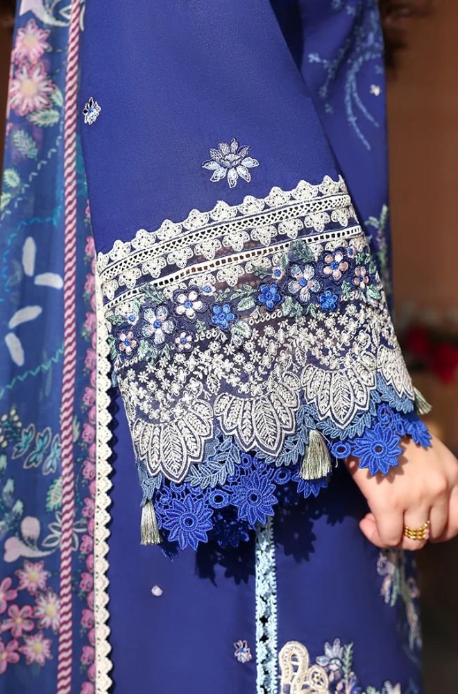 Summer 3PC Lawn Embroidered Suit - BFB0739 - | BlueFery