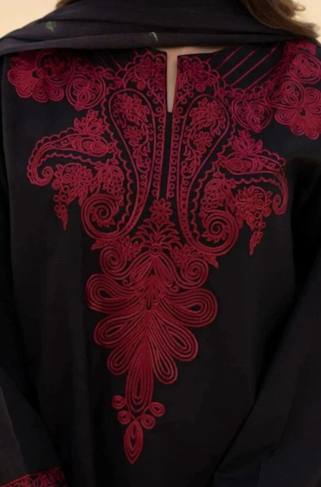 LAZULI - 3PC Lawn Embroidered Shirt with Chiffon Printed Dupatta and Trouser- BFB0742