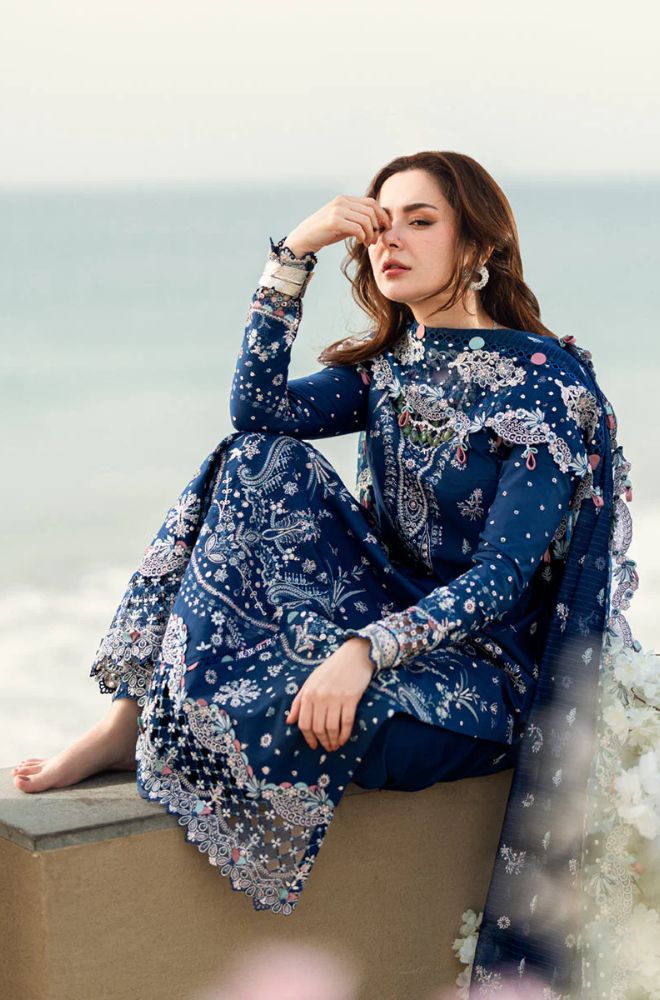 Summer 3PC Lawn Embroidered Suit - BFB0757 - | BlueFery