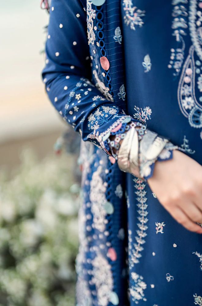 Summer 3PC Lawn Embroidered Suit - BFB0757 - | BlueFery
