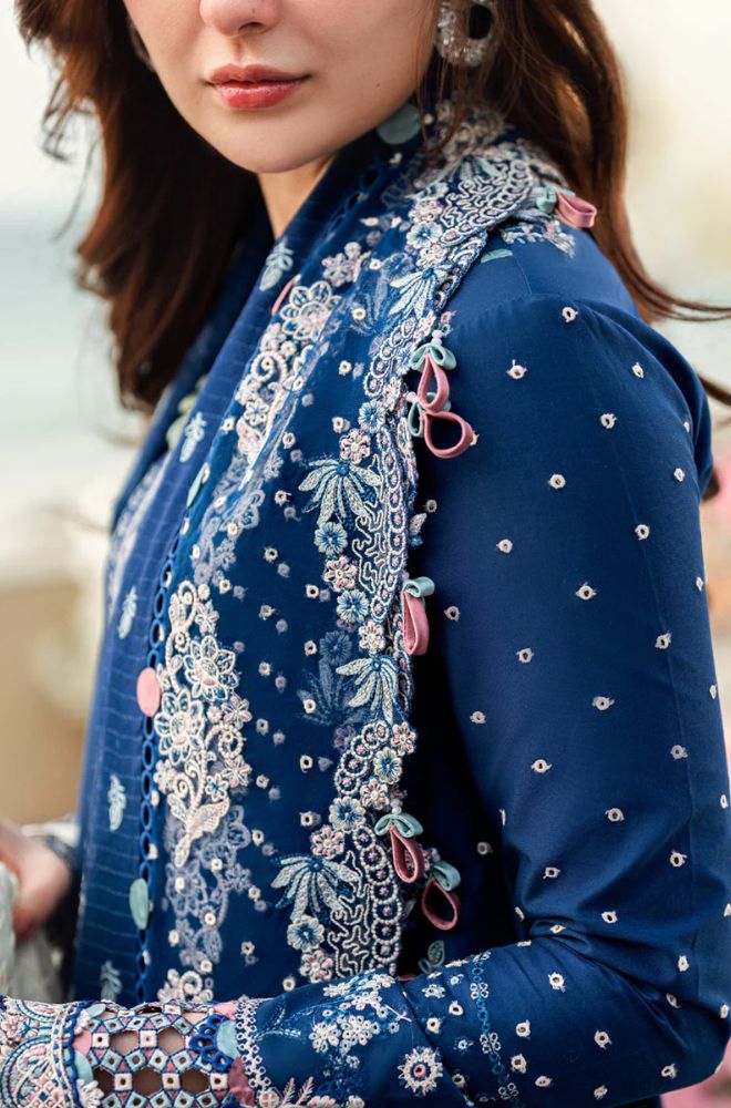 Summer 3PC Lawn Embroidered Suit - BFB0757 - | BlueFery