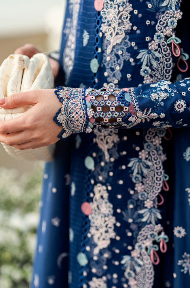 Summer 3PC Lawn Embroidered Suit - BFB0757 - | BlueFery