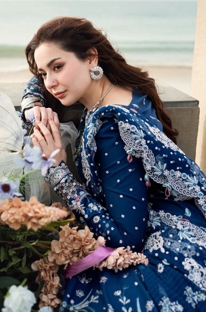 Summer 3PC Lawn Embroidered Suit - BFB0757 - | BlueFery