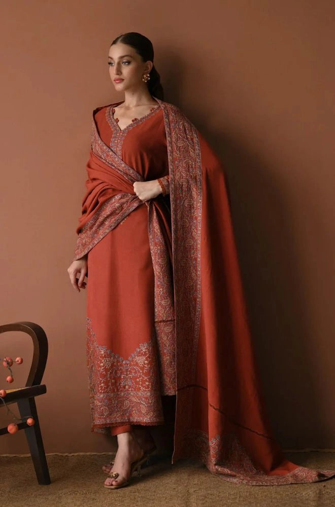 BATIK - 3PC Lawn Embroidered Shirt with Chiffon Embroidered Dupatta and Trouser - BFB0758