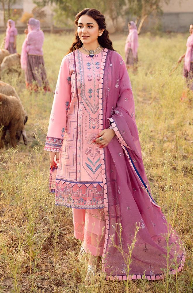 Summer 3PC Lawn Embroidered Suit - BFB0761 - New Arrivals | BlueFery