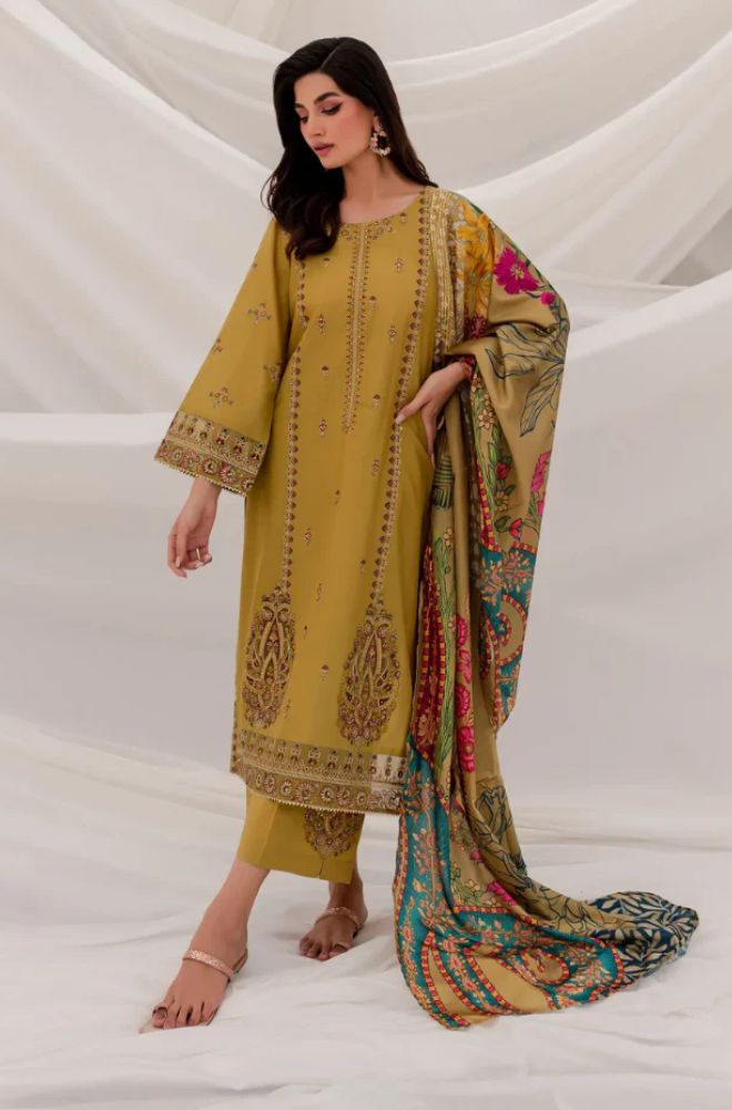 Summer 3PC Lawn Embroidered Suit - BFB0766 - New Arrivals | BlueFery