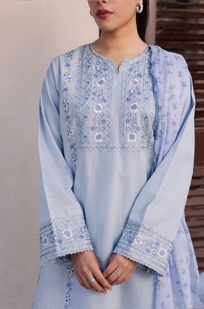 Summer 3PC Lawn Embroidered Suit - BFB0767 - New Arrivals | BlueFery