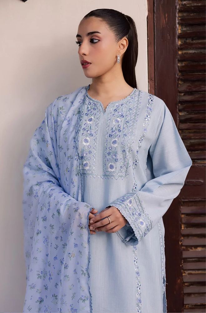 Summer 3PC Lawn Embroidered Suit - BFB0767 - New Arrivals | BlueFery
