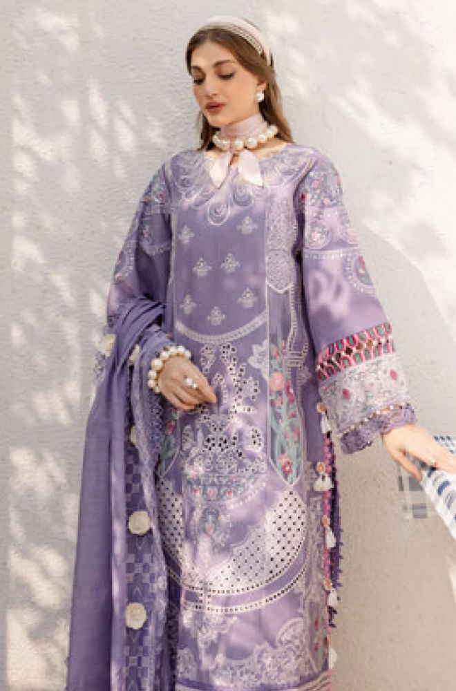 Summer 3PC Lawn Embroidered Suit - BFB0770 - luxury | BlueFery