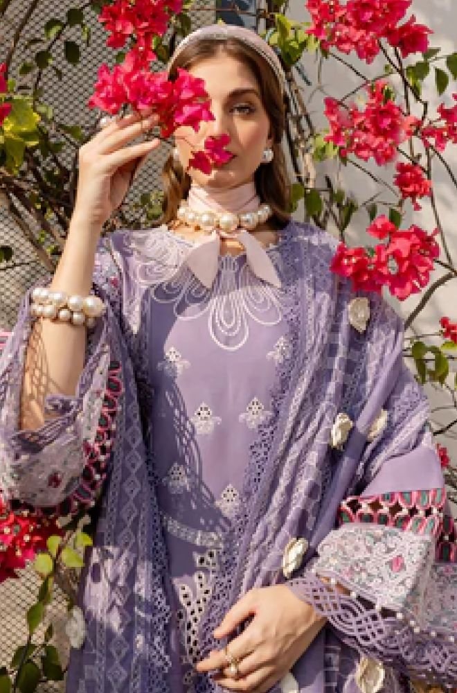 Summer 3PC Lawn Embroidered Suit - BFB0770 - luxury | BlueFery