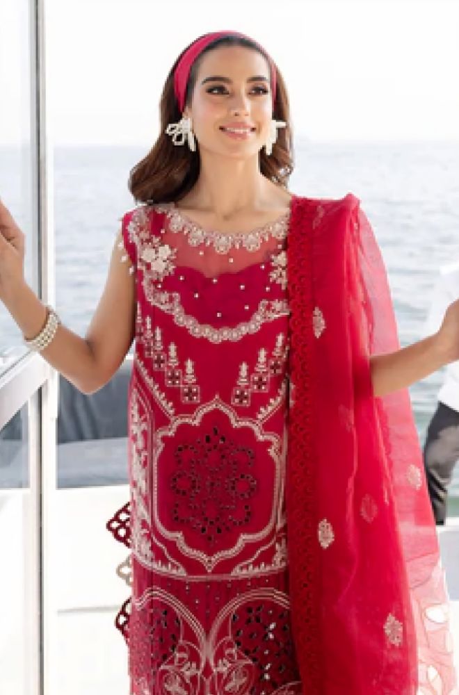 Summer 3PC Lawn Embroidered Suit - BFB0772 - luxury | BlueFery