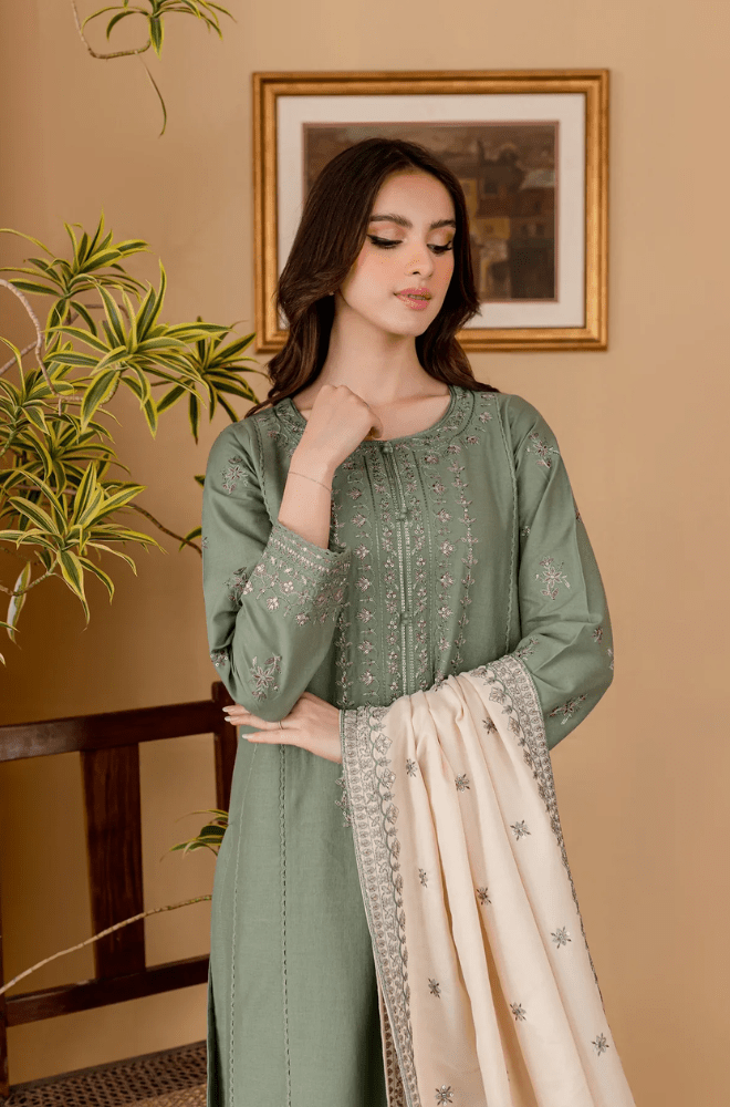 Summer 3PC Lawn Embroidered Suit - BFH00050 - New Arrivals | BlueFery