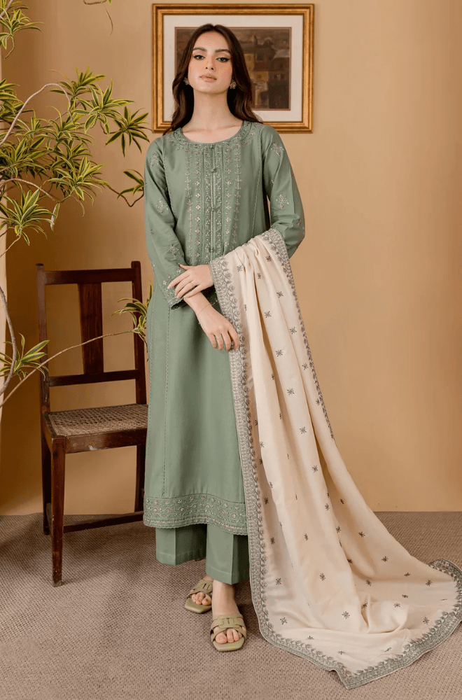 Summer 3PC Lawn Embroidered Suit - BFH00050 - New Arrivals | BlueFery