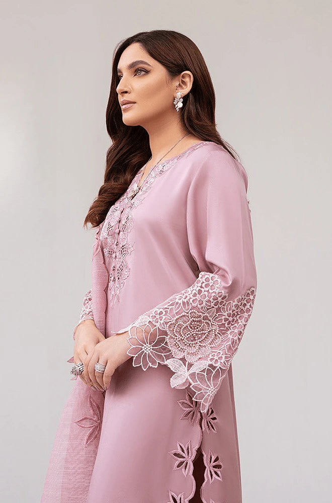 Sapphire - 3PC Dhanak Embroidered Shirt with Monar Embroidered Dupatta and Trouser  - BFB0016