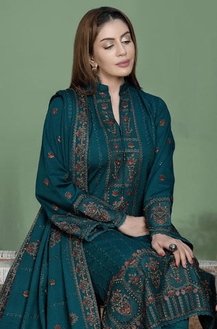 MOHAGNI - 3PC Lawn Embroidered Shirt with Lawn Embroidered Dupatta and Trouser - BFU0073