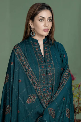 MOHAGNI - 3PC Lawn Embroidered Shirt with Lawn Embroidered Dupatta and Trouser - BFU0073