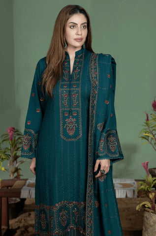 MOHAGNI - 3PC Lawn Embroidered Shirt with Lawn Embroidered Dupatta and Trouser - BFU0073