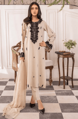 Summer 3PC Lawn Embroidered Suit - BFU0088 - | BlueFery