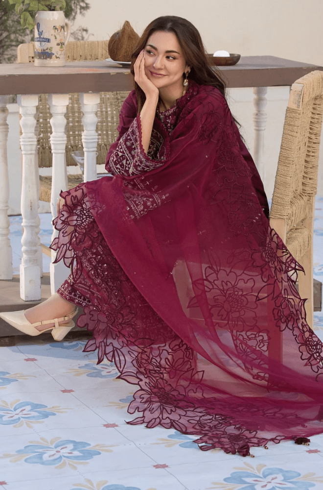 Summer 3PC Lawn Embroidered Suit - BFU01130 - New Arrivals | BlueFery