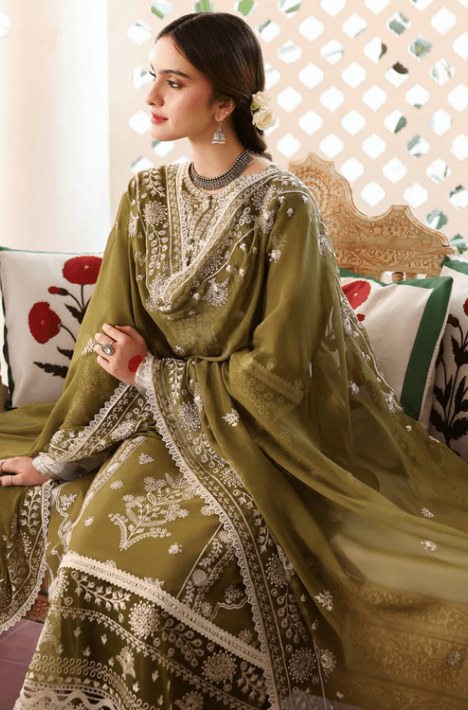 Summer 3PC Lawn Embroidered with Sequence Suit - BFB05430 - luxury | BlueFery