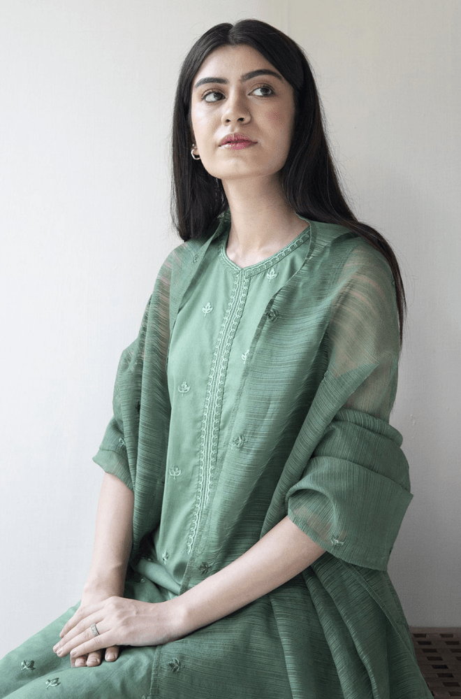 Summer 3PC Lawn Heavy Embroidered Shirt - BFU0002 - | BlueFery