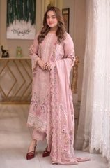 Summer 3Piece Lawn Embroidered Suit - BFB0750 - Unstitched | BlueFery
