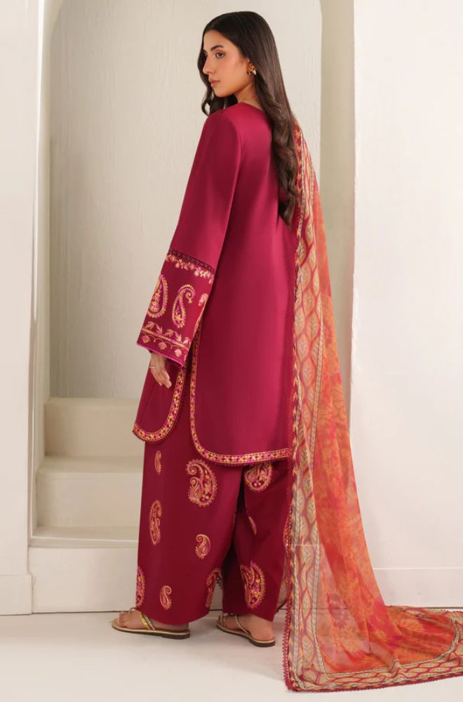 Summer 3Piece Lawn Embroidered Suit - BFB0753 - New Arrivals | BlueFery