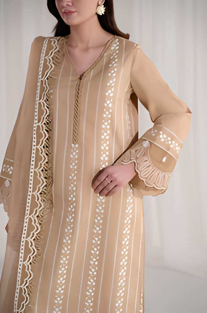 Summer 3Piece Lawn Embroidered Suit - BFB0775 - New Arrivals | BlueFery