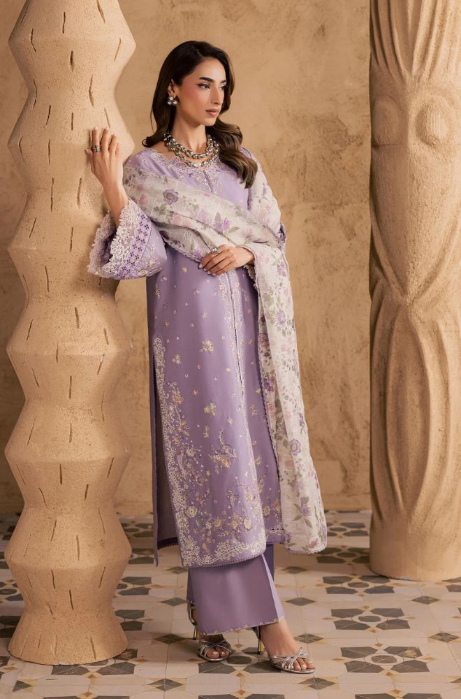 Summer 3Piece Lawn Embroidered Suit - BFB0776 - New Arrivals | BlueFery