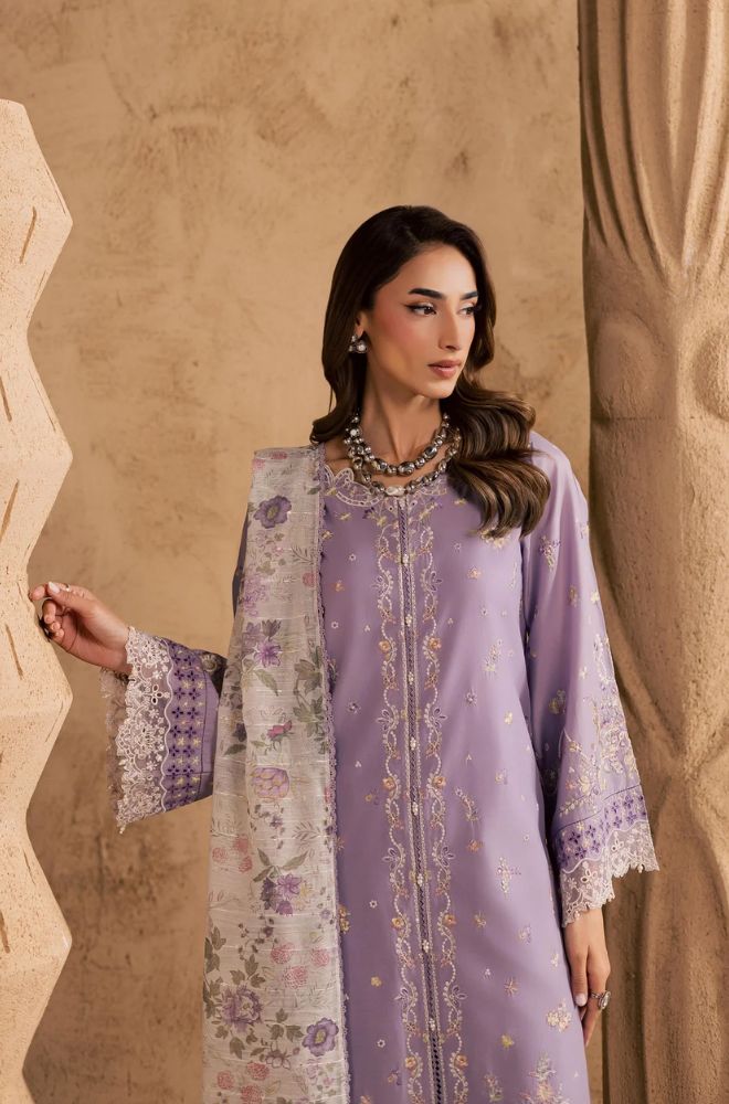 Summer 3Piece Lawn Embroidered Suit - BFB0776 - New Arrivals | BlueFery