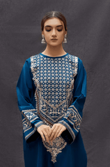 Winter 2PC Dhanak Embroidered Suit - BFRZ0111 - | BlueFery