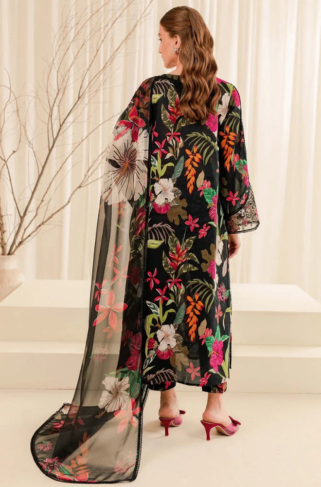 3PC Khaddar Printed Shirt with Khaddar Printed Dupatta and Trouser - BFU0457
