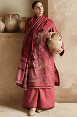Winter 3PC Dhanak Embroidered Suit - BFB0434 - | BlueFery