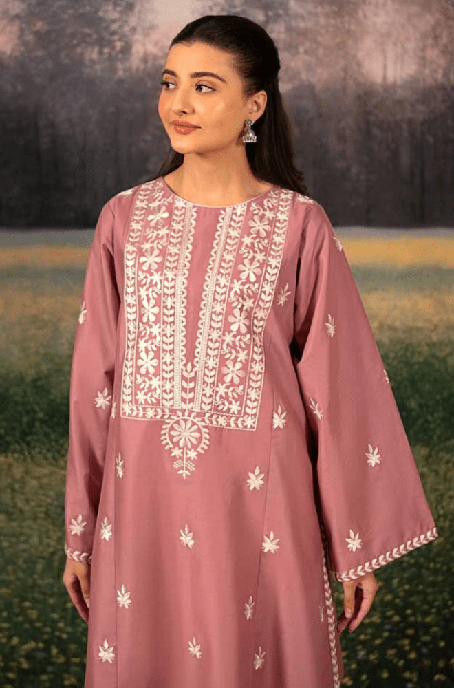 Winter 3PC Dhanak Embroidered Suit - BFB0488 - | BlueFery