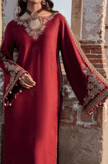 Winter 3PC Dhanak Embroidered Suit - BFB0547 - | BlueFery