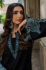 Winter 3PC Dhanak Embroidered Suit - BFB0588 - | BlueFery