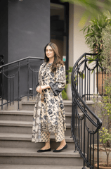 Winter 3PC Khaddar Digital Print Dress - BFU0083 - | BlueFery