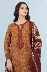 Winter 3PC Khaddar Digital Printed Dress - BFB0585 - | BlueFery