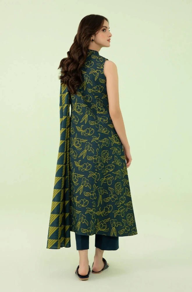 Winter 3PC Khaddar Digital Printed Dress - BFB0586 - | BlueFery