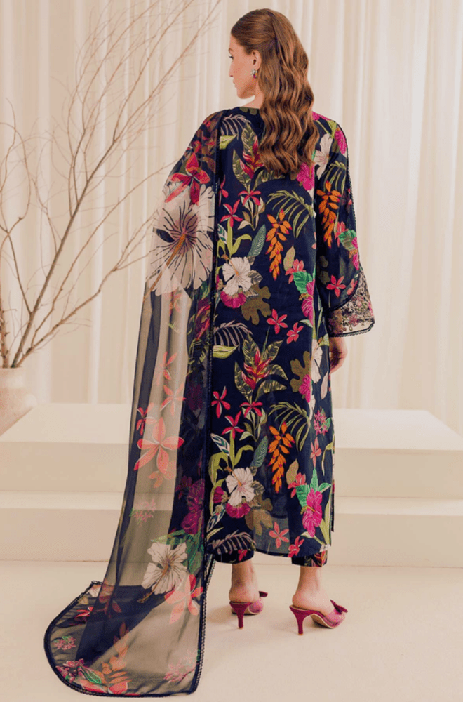 Winter 3PC Khaddar Digital Printed Dress - BFU0085 - | BlueFery
