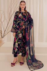 Winter 3PC Khaddar Digital Printed Dress - BFU0085 - | BlueFery