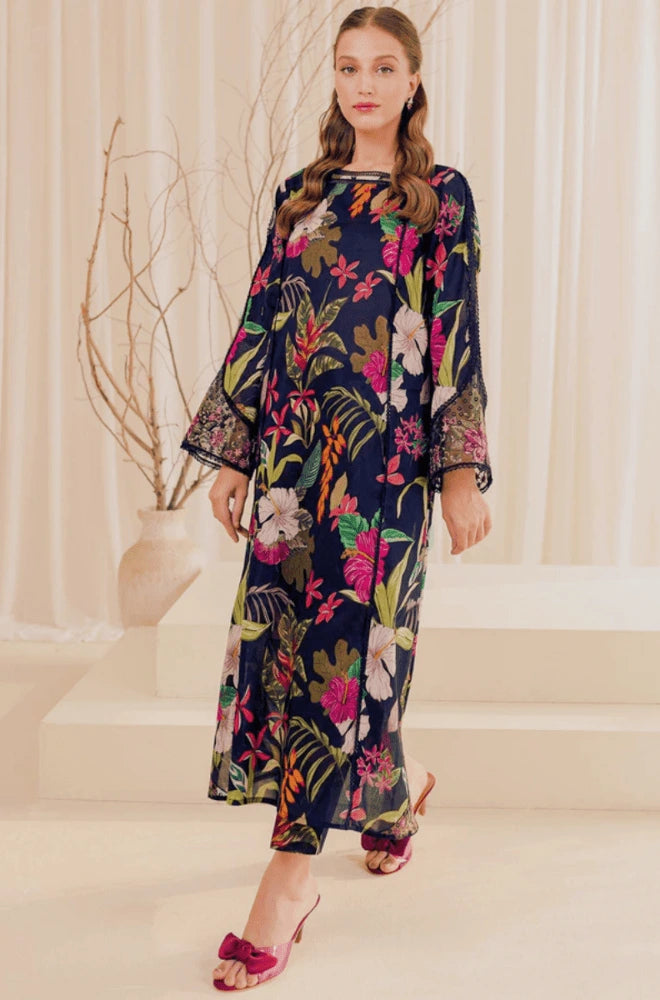 3PC Khaddar Digital Print Shirt with khaddar Printed Dupatta and Trouser - BFU0085