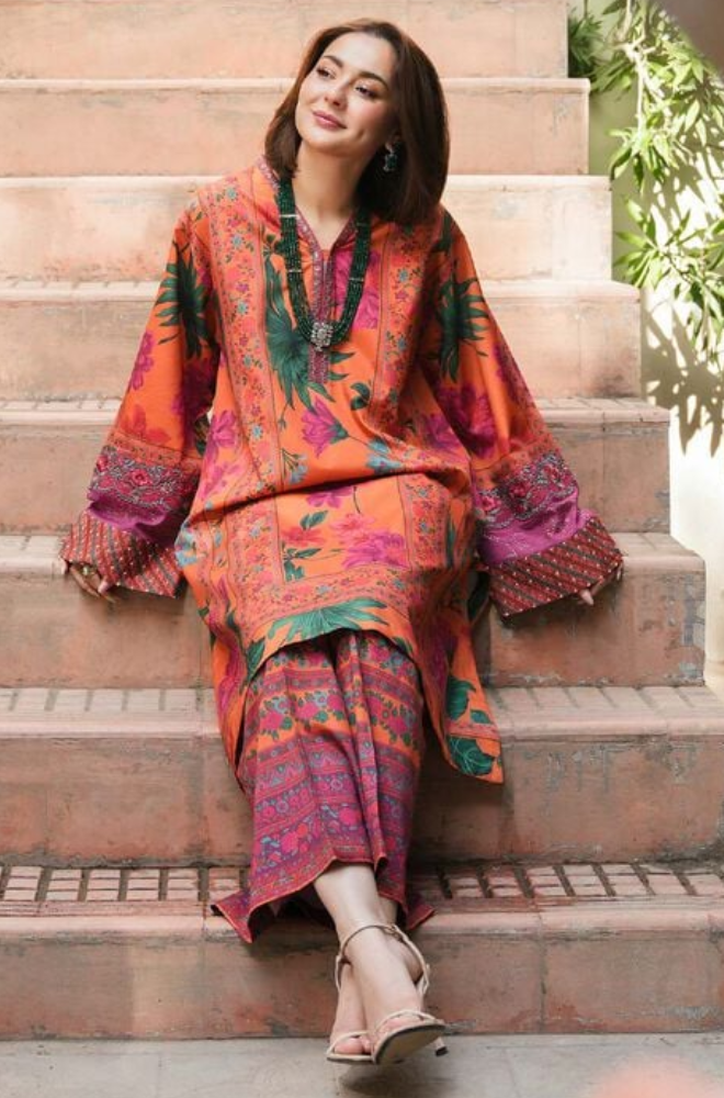 Winter Stitched 2Pcs Printed Khaddar Suit – RTW013 - | BlueFery