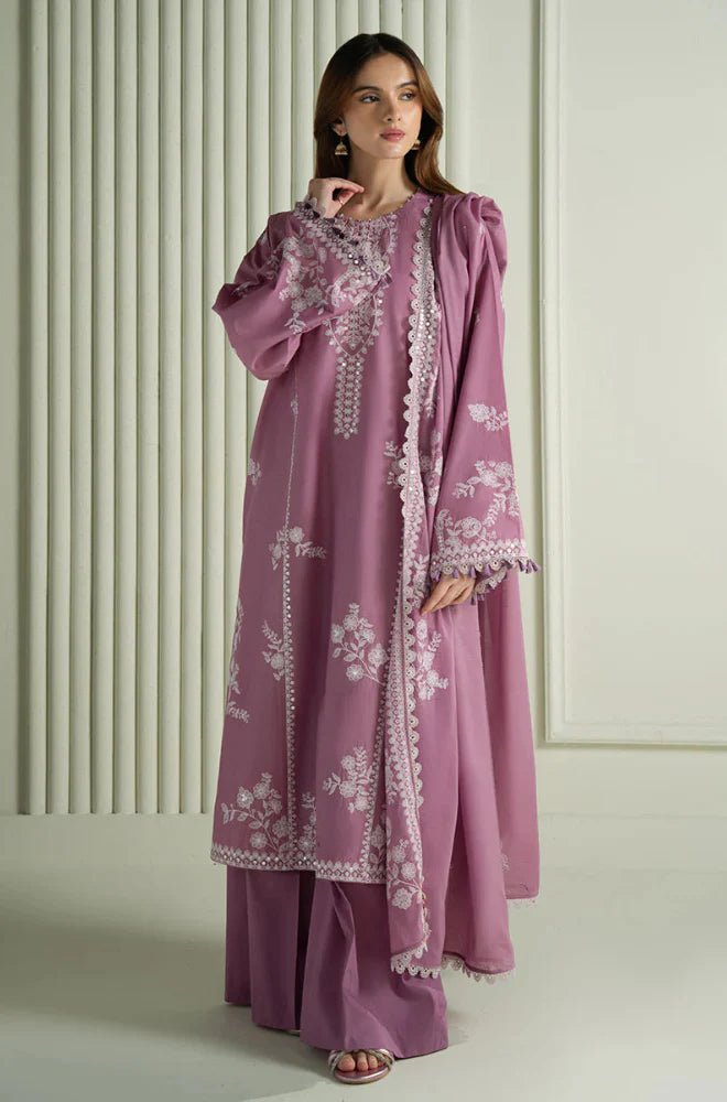 Winter Stitched 3Pcs Embroidered Dhanak Suit – RTW001 - | BlueFery