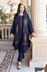 Winter Stitched 3Pcs Embroidered Dhanak Suit – RTW020 - | BlueFery
