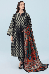Winter Stitched 3Pcs Printed Khaddar Suit – RTW015 - | BlueFery
