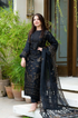 Bareeze - 3PC Khaddar Heavy Embroidered Shirt With Organza Embroidered Dupatta - BFHU042